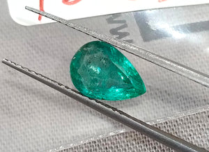 1.30ct Certified Zambian Natural Emerald.
