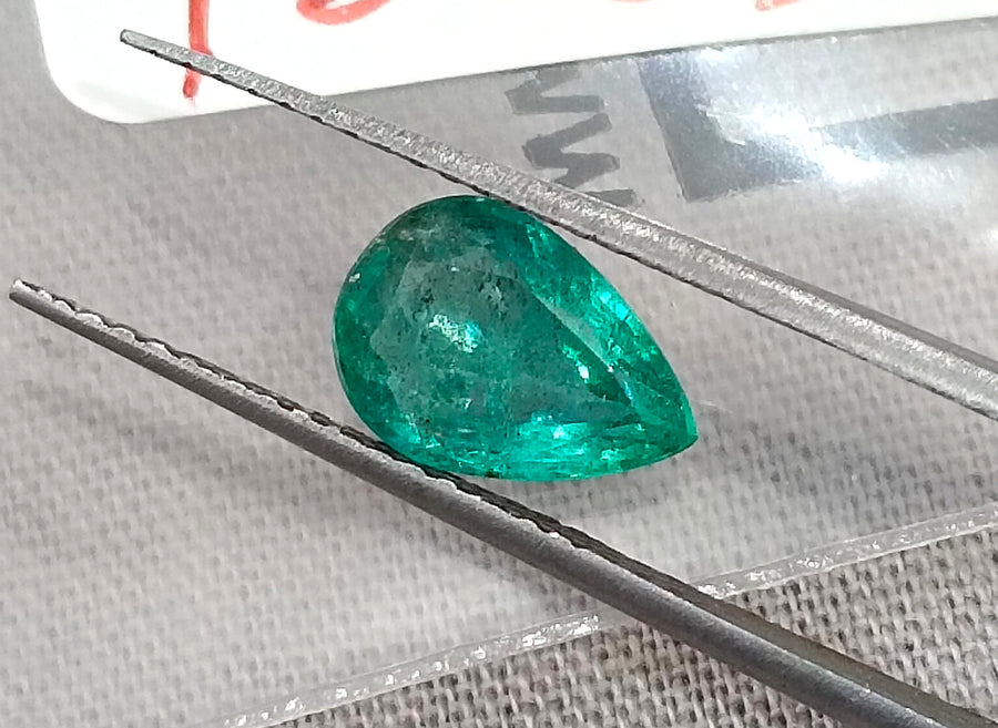 1.30ct Certified Zambian Natural Emerald.