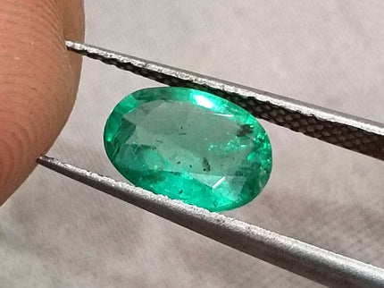 Certified 1.24ct Zambian Natural Emerald