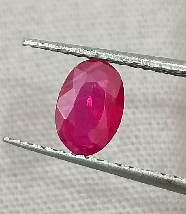 Certified 0.49ct Natural Unheated Blood Red Mozambique Ruby.
