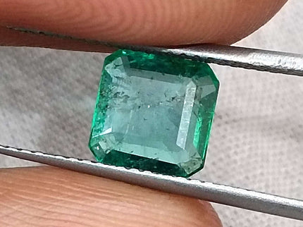 1.38ct Natural Zambian Emerald GSI Certified