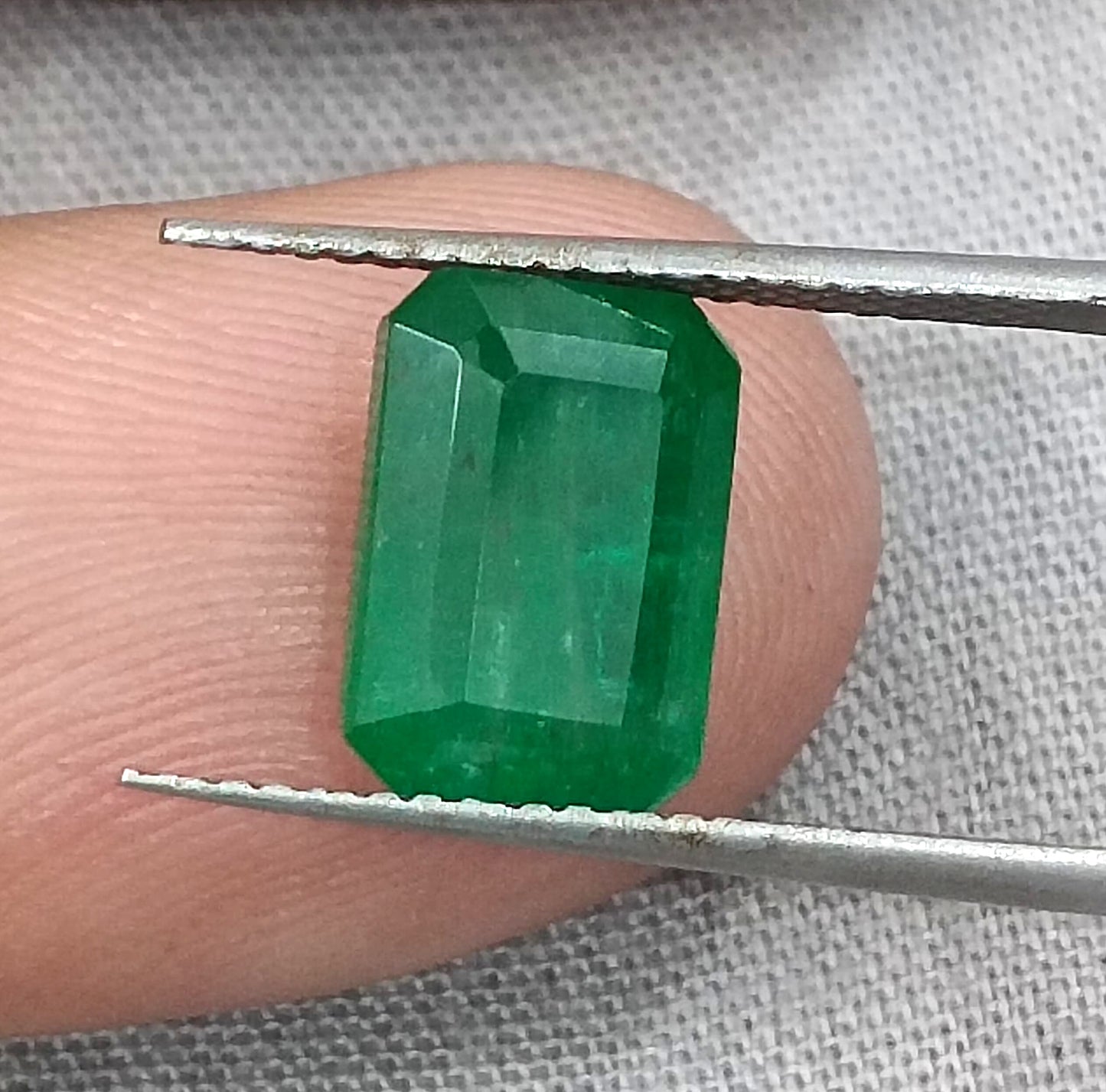 GSI Certified 3.29ct Deep Velvet Green Emerald, Natural Gemstone