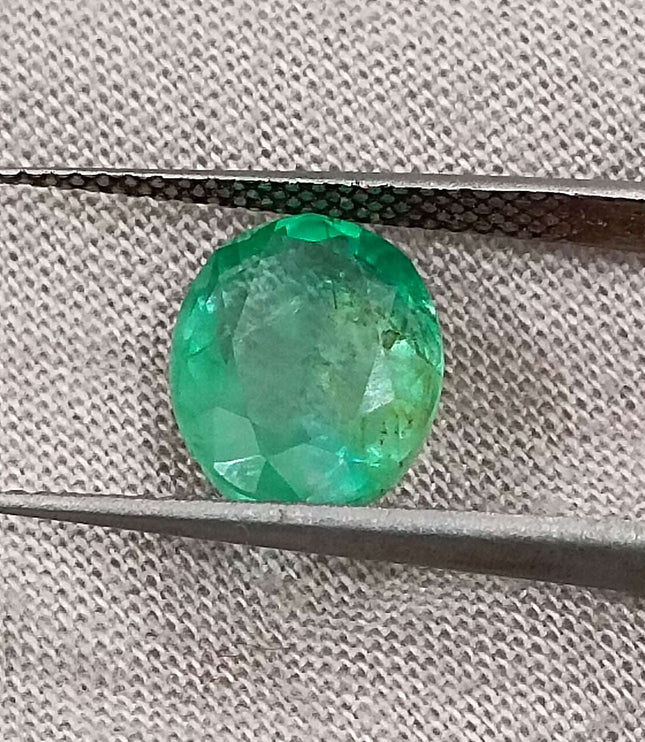Panjshir Emerald 2.60ct Certified Natural Sea Green Stone