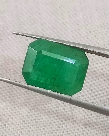 3.63ct/2pcs Emerald Cut Zambian Emerald Pair Natural Loose Gemstones