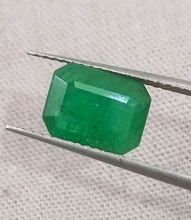 Natural Emerald Pair 3.63ct/2pcs Zambian Origin Loose Gemstones