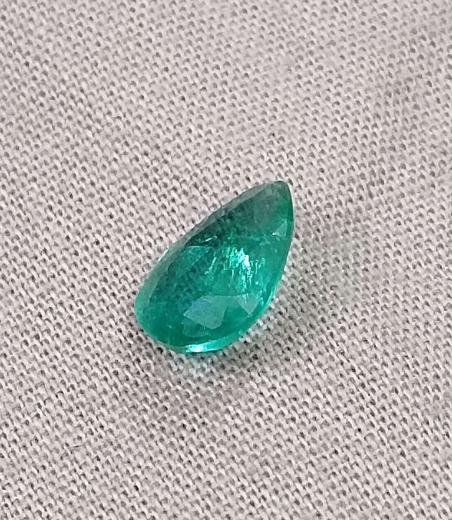 GSI Certified 1.65ct Zambian Natural Emerald