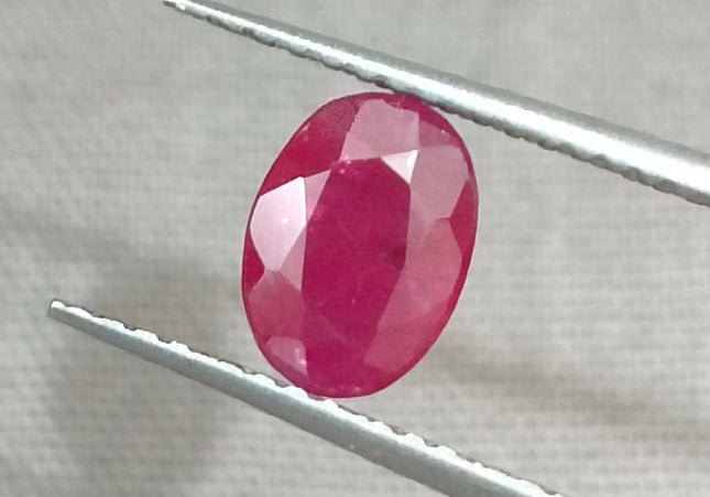 GSI Certified 1.02ct Blood Red Mozambique Ruby, Natural untreated Gemstone