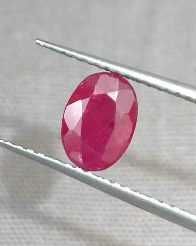 GSI Certified 1.02ct Blood Red Mozambique Ruby, Natural untreated Gemstone