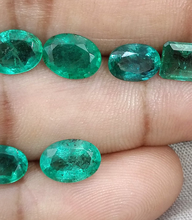 Natural Emerald Lot 8.50ct Medium Green Zambian Loose Gemstones