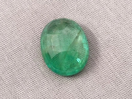 SALE! Natural Panjshir Emerald 13.36ct IGI Certified Medium Green Oval Cut Big Size Loose Stone