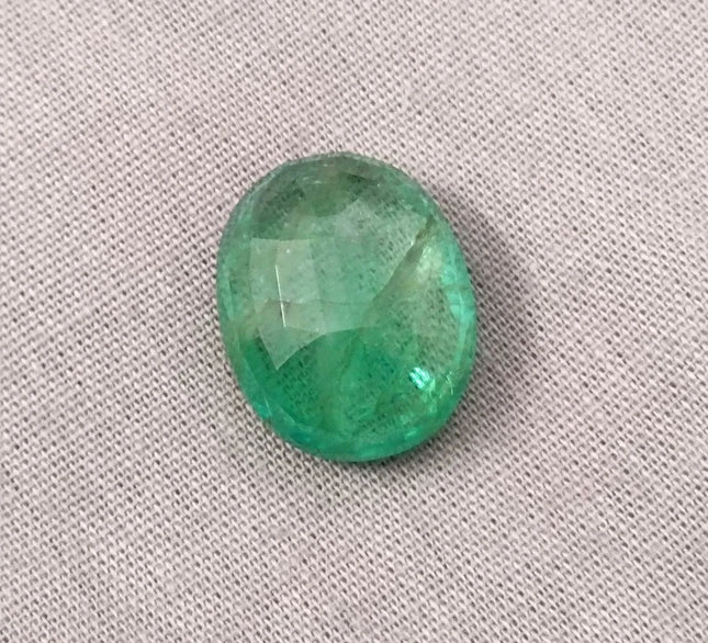 SALE! Natural Panjshir Emerald 13.36ct IGI Certified Medium Green Oval Cut Big Size Loose Stone