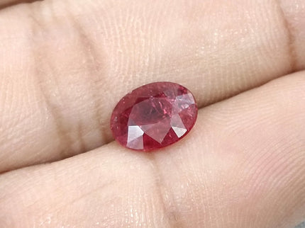1.89ct Unheated Natural Ruby Crimson Red SGL Certified Oval Loose Gemstone