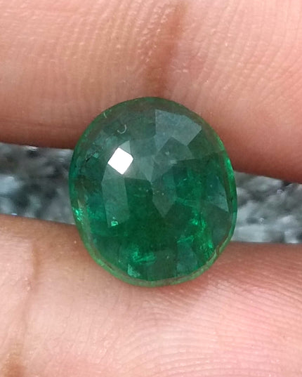 5.68ct Deep Green Natural Emerald, Earth Mined Loose Gemstone
