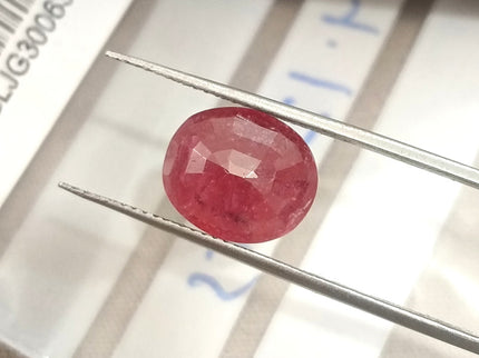 4.12ct Ruby Mozambique Unheated Natural SGL Certified Wine Red Oval Gemstone