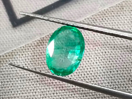 GSI Certified 1.42ct Panjshir Emerald Natural Gemstone