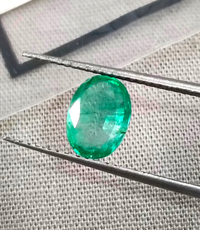 GSI Certified 1.42ct Panjshir Emerald Natural Gemstone