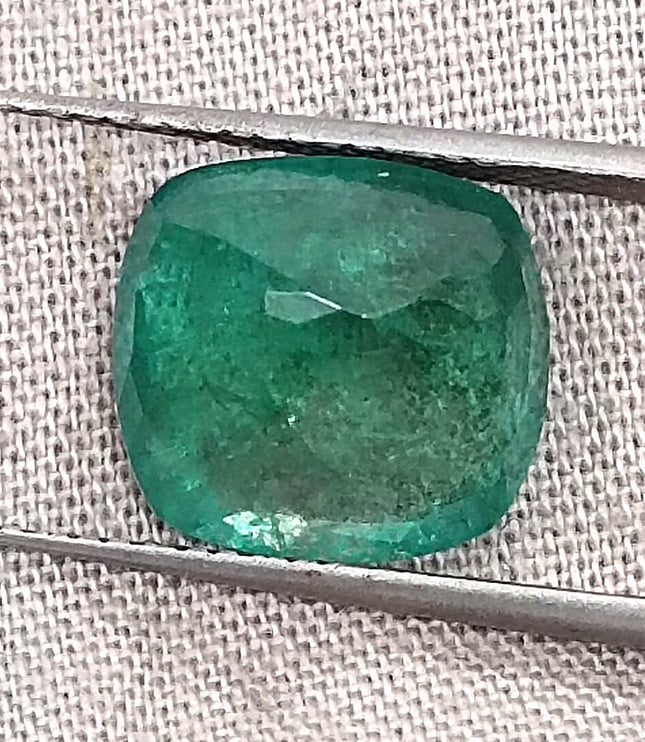 Zambian Emerald 5.50ct Natural Cushion Cut loose Gemstone