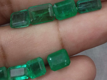 13.63ct Natural Zambian Emerald Parcel Earth Mined Loose Gemstones