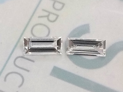0.53ct Matched Pair Baguette Cut Diamonds(CVD)E VVS