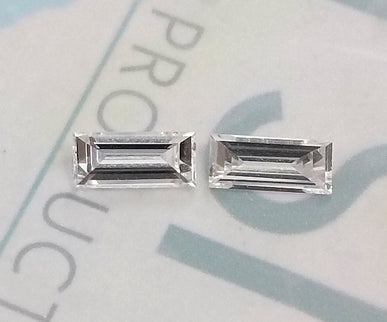0.53ct Matched Pair Baguette Cut Diamonds(CVD)E VVS