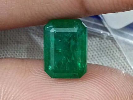 Natural Emerald 2.81ct Certified Deep Royal Green Octagon Cut Gemstone