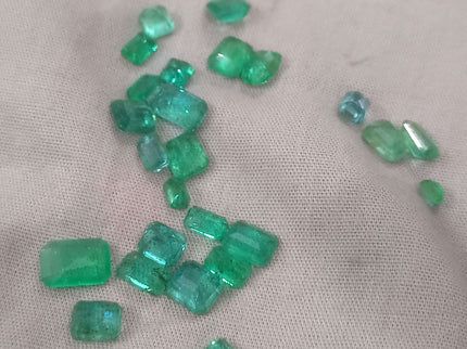 20.64ct Zambian Natural Emerald Parcel