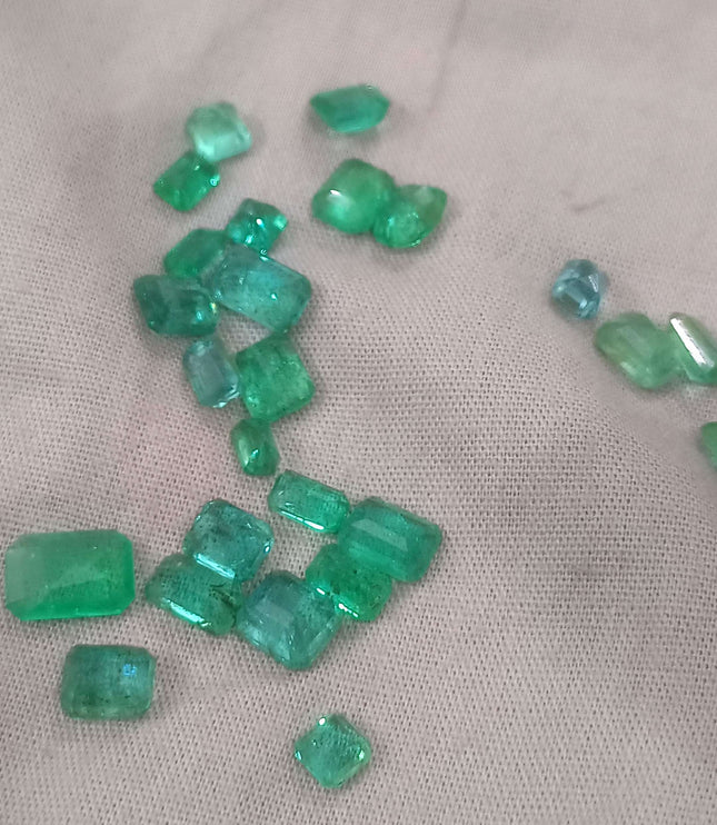 20.64ct Zambian Natural Emerald Parcel