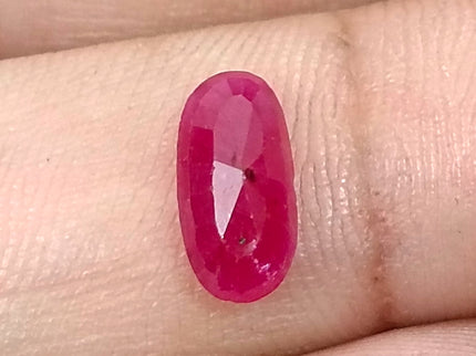 Mozambique Ruby 1.91ct Certified Natural Red Unheated Oval Cut Gemstone