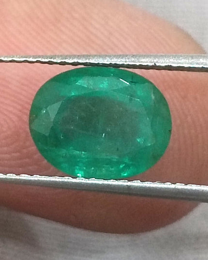 2.64ct Medium Green Zambian Emerald Minor Oiled Loose Gemstone