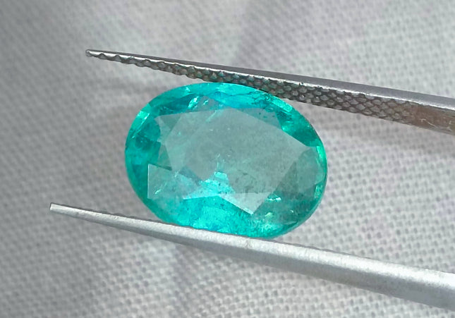 GSI Certified 2.93ct Zambian Emerald, Natural Gemstone