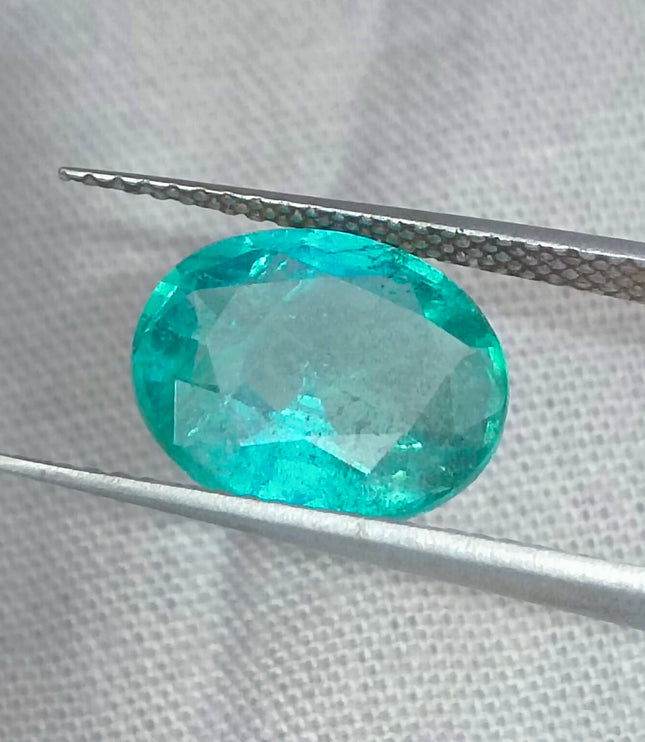 GSI Certified 2.93ct Zambian Emerald, Natural Gemstone
