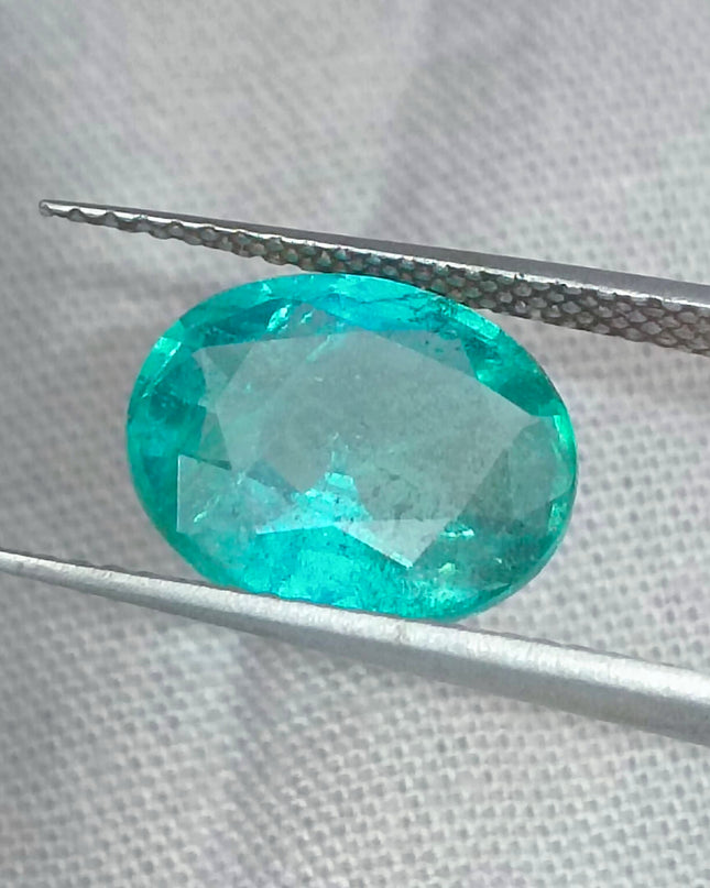 GSI Certified 2.93ct Zambian Emerald, Natural Gemstone