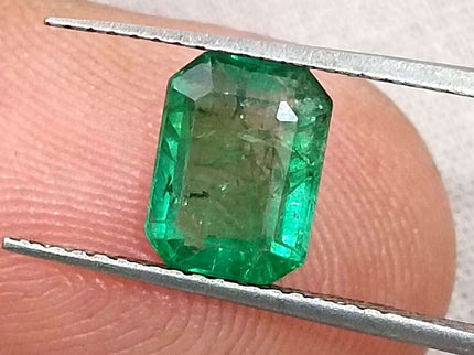 Certified 1.62ct Natural Zambian Emerald
