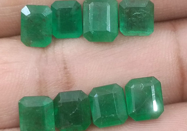 14.54ct Vivid to Deep Green Natural Emerald parcel earth mined loose Gemstones