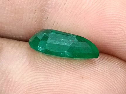 Zambian Emerald 3.05ct Natural Certified Deep Velvet Green Pear Cut Gemstone