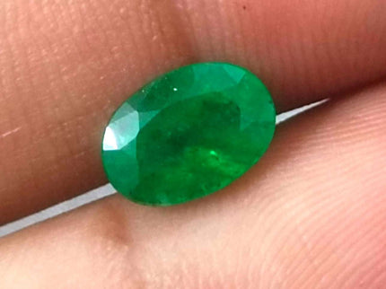 1.72ct Certified Natural Zambian Emerald.