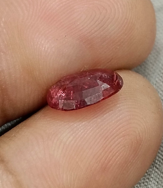 2.59ct Unheated Natural Ruby Mozambique SGL Certified Wine Red Oval Loose Gemstone