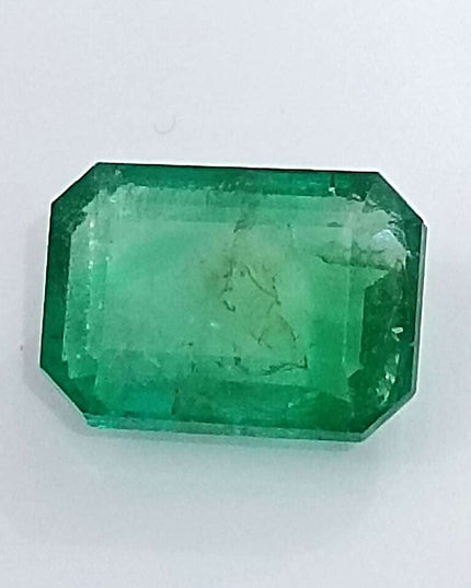 GSI Certified 3.16ct Medium Green Panjshir Emerald Minor Oiled Loose Gemstone