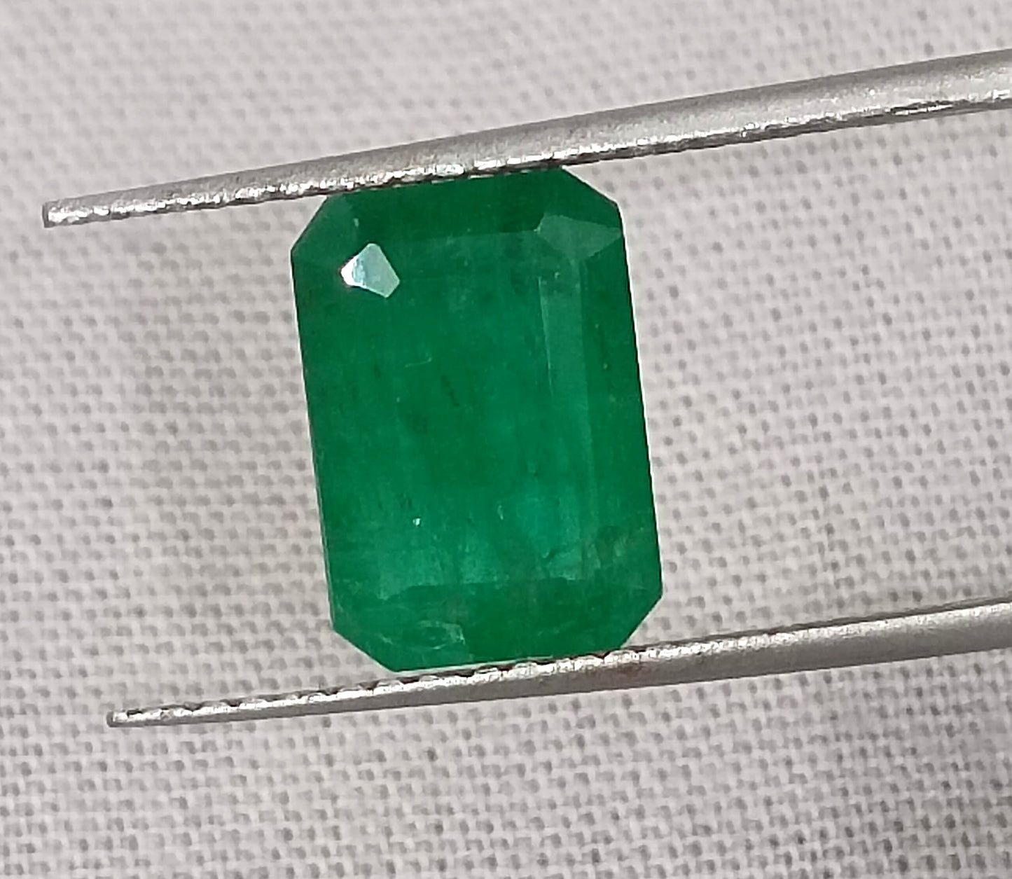 GSI Certified 3.29ct Deep Velvet Green Emerald, Natural Gemstone