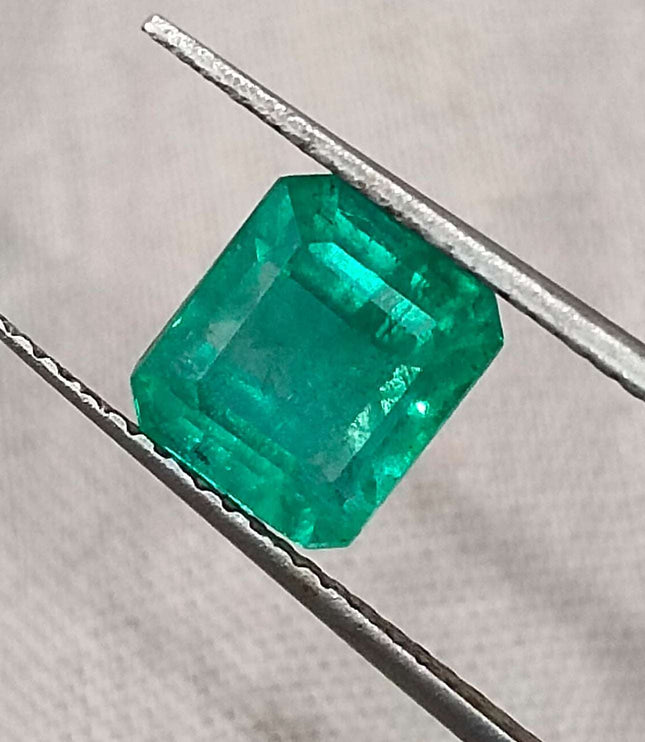 Certified 1.92ct Zambian Natural Emerald