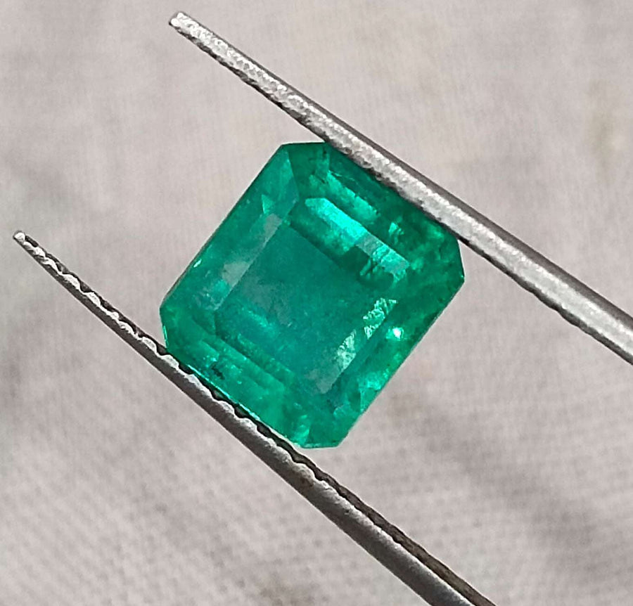 Certified 1.92ct Zambian Natural Emerald