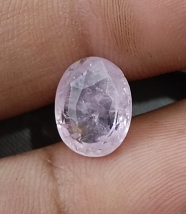 5.17ct Unheated Pink Sapphire Natural Sri Lanka Oval Cut Gemstone