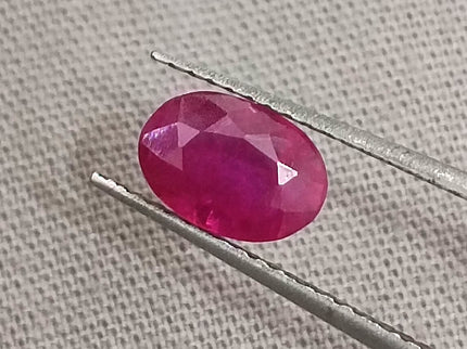 GSI Certified 1.07ct Pigeon Blood Red Ruby, Untreated