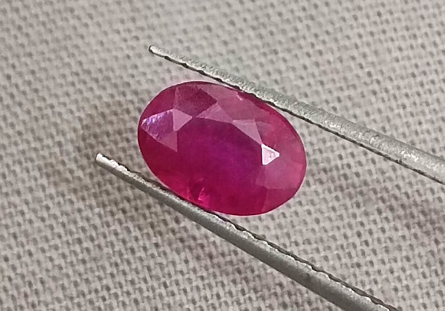 GSI Certified 1.07ct Pigeon Blood Red Ruby, Untreated