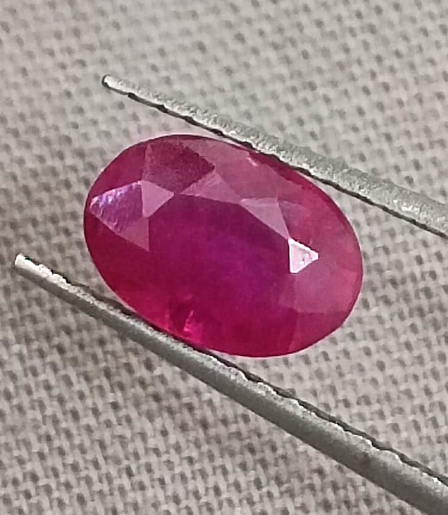 GSI Certified 1.07ct Pigeon Blood Red Ruby, Untreated