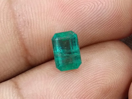 Emerald Natural 1.48ct Zambia SGL Certified Medium Bluish Green Loose Gemstone