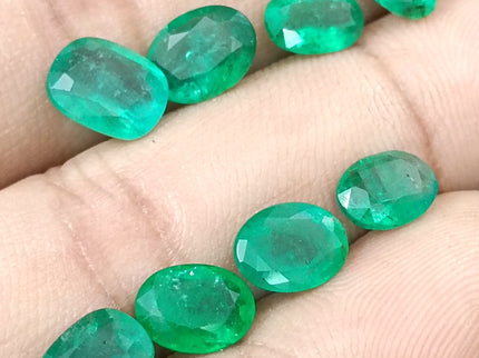 Zambian Emerald Parcel 10.30ct Natural Mixed Cut Loose Gemstones