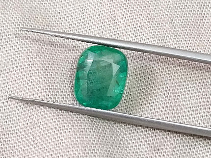 2.95ct Cushion cut Zambian Emerald Natural Cushion Cut Gemstone