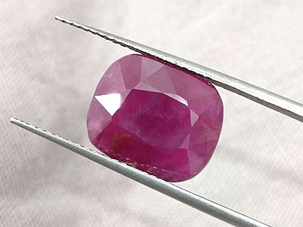 Natural Ruby 5.87ct Certified untreated Cushion Cut Loose Gemstone