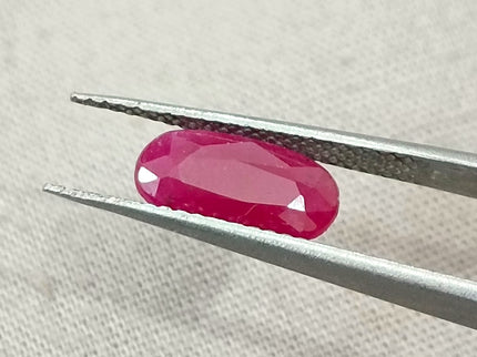 Mozambique Ruby 1.91ct Certified Natural Red Unheated Oval Cut Gemstone